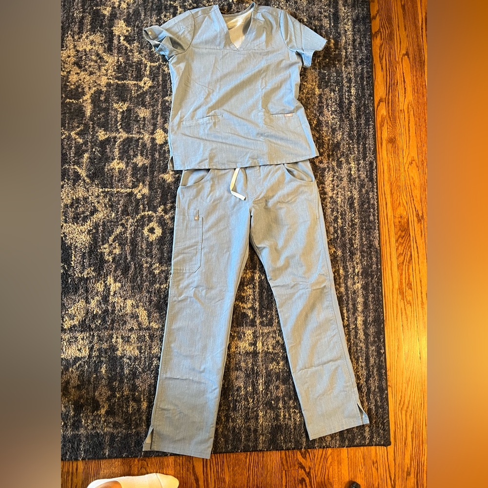 Figs light blue scrubs